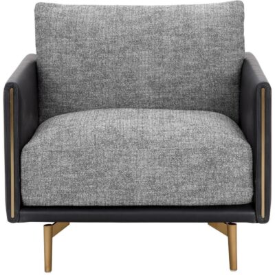 Alternative view of Ashi Armchair - Nash Zebra / Coal Black