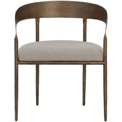 Alternative view of Zanatta Dining Armchair - Zenith Taupe Grey