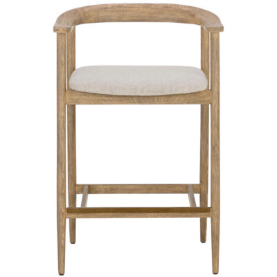 Alternative view of Jeremy Counter Stool - Weathered Oak - Dove Cream