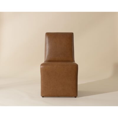 Alternative view of Cascata Dining Chair - Marseille Camel Leather