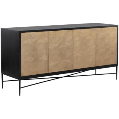 Alternative view of Algarve Sideboard - Black / Champagne Gold