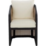 Palermo Dining Chair - Charcoal - Stinson Cream - Image 2