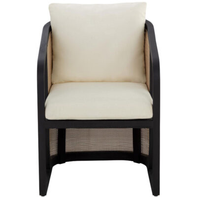 Alternative view of Palermo Dining Chair - Charcoal - Stinson Cream