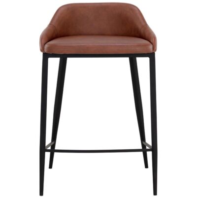 Alternative view of Astra Counter Stool - Black - Cinnamon Brown