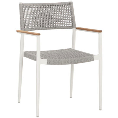 Nava Stackable Dining Armchair - White
