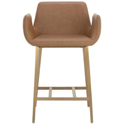 Alternative view of Lucano Counter Stool - Milliken Cognac