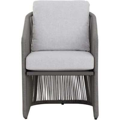 Alternative view of Allariz Dining Armchair - Warm Grey - Gracebay Light Grey