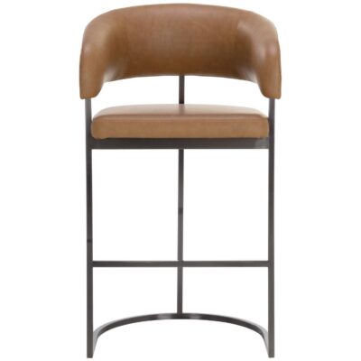 Alternative view of Marris Barstool - Gunmetal - Milliken Cognac