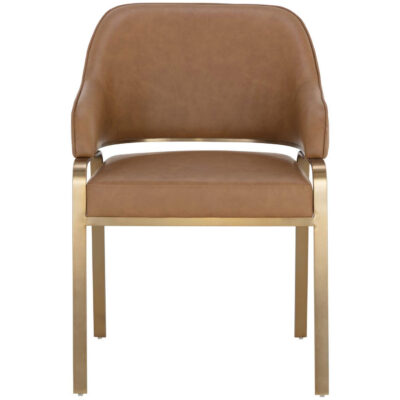 Alternative view of Malachi Dining Armchair - Milliken Cognac