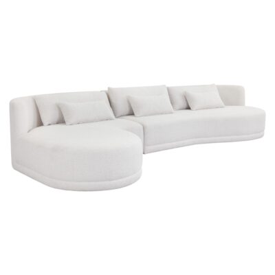 Laken Sofa Chaise - Laf - Copenhagen White