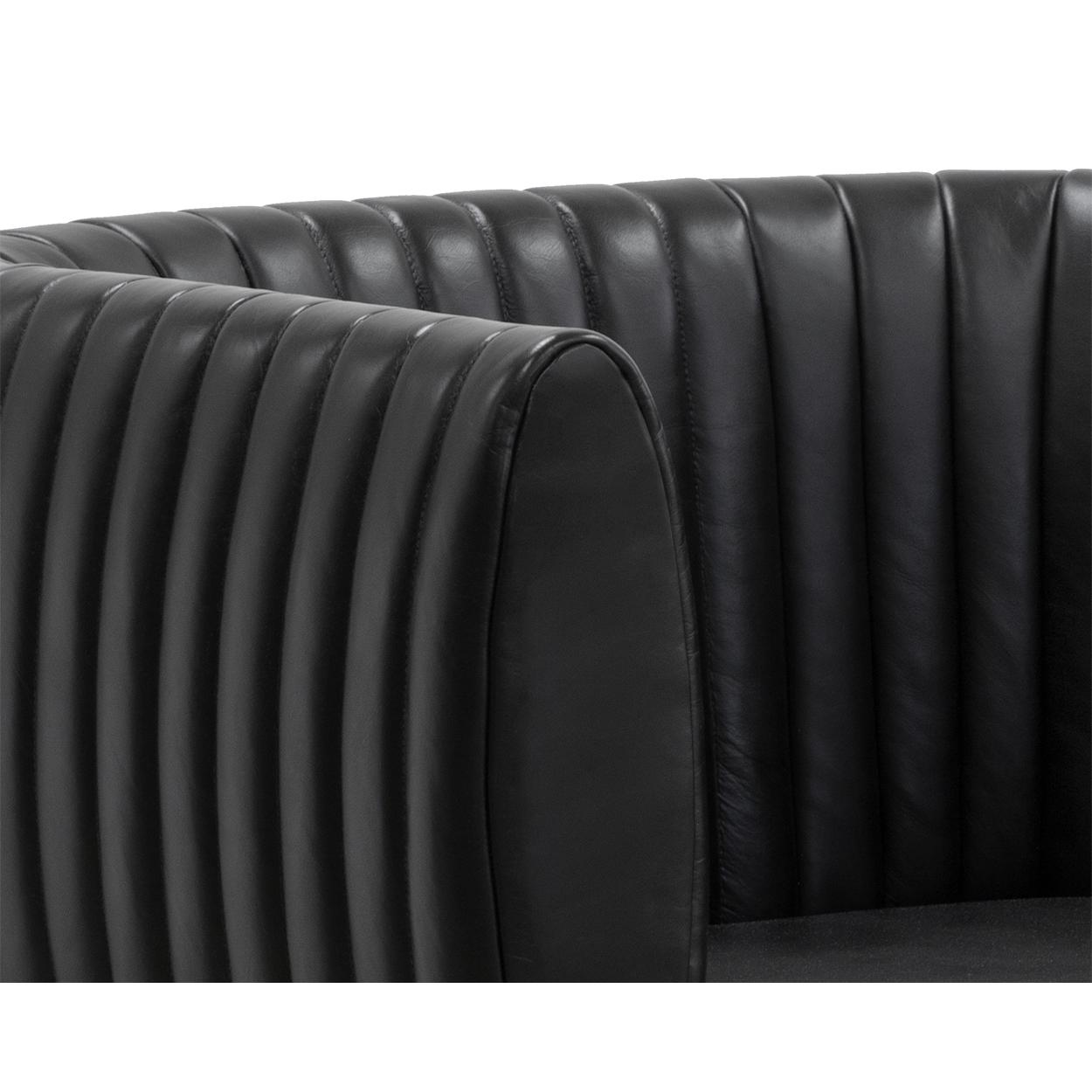 Tryor Lounge Chair - Vintage Black Night Leather - Image 6