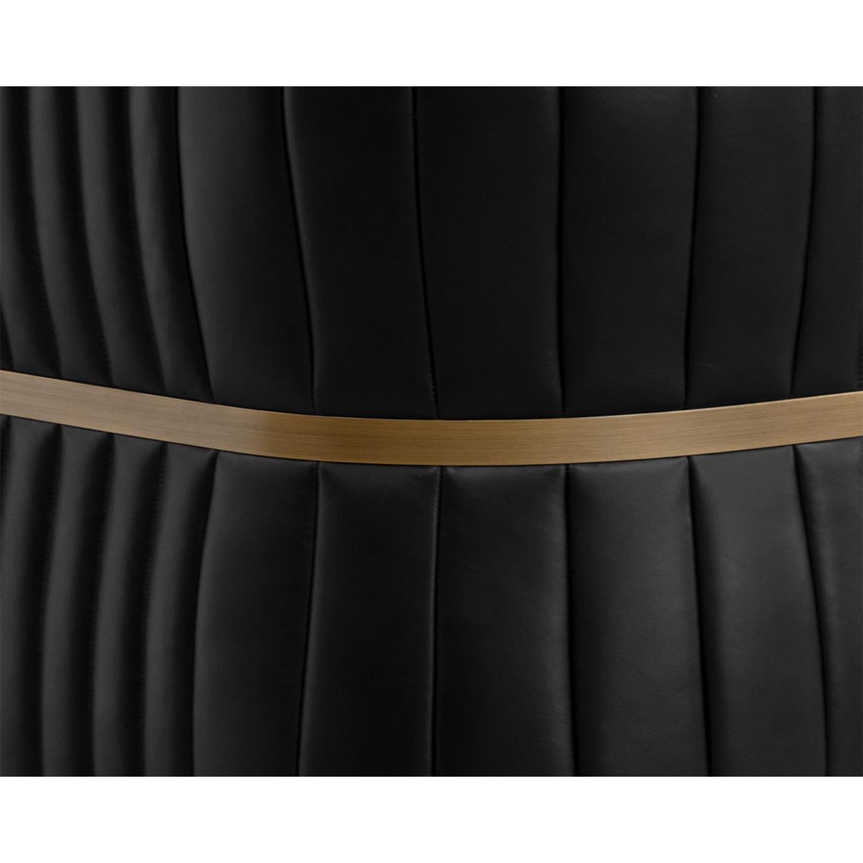 Tryor Lounge Chair - Vintage Black Night Leather - Image 7