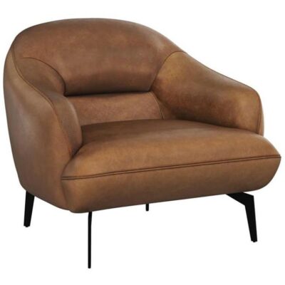 Armani Armchair - Cognac Leather