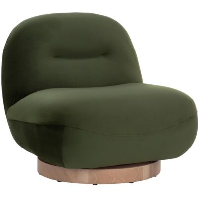 Franze Swivel Lounge Chair - Moss Green