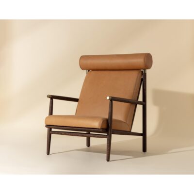Biko Lounge Chair - Sahara Camel Leather