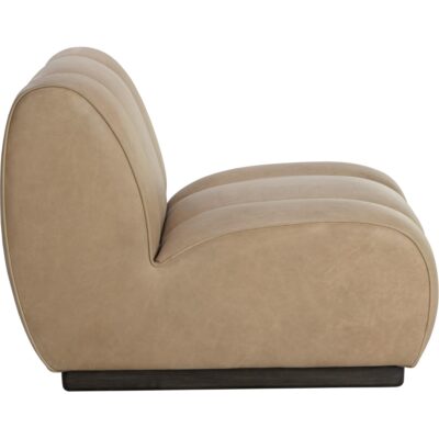 Alternative view of Blaise Swivel Lounge Chair - Sahara Sand Leather