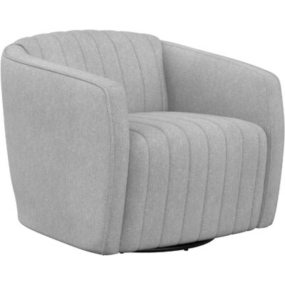 Garrison Swivel Lounge Chair - Liv Dove