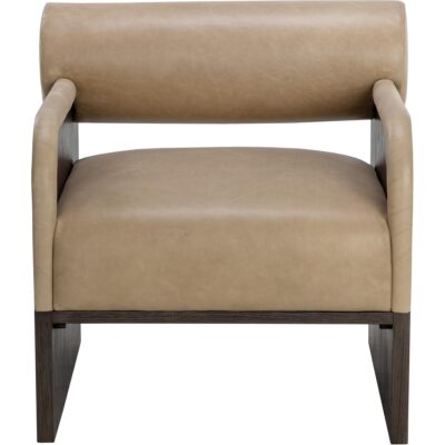 Alternative view of Coburn Lounge Chair - Dark Brown - Sahara Sand Leather