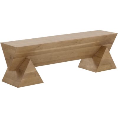 Alternative view of Gregor Bench - Rustic Oak
