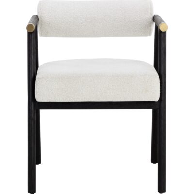 Alternative view of Sova Dining Armchair - Black - Copenhagen White