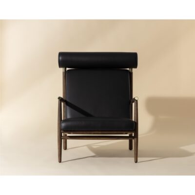 Alternative view of Biko Lounge Chair - Black Leather
