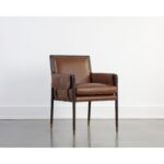 Mauti Dining Armchair - Brown - Shalimar Tobacco Leather - Image 10