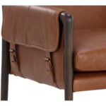 Mauti Dining Armchair - Brown - Shalimar Tobacco Leather - Image 5