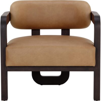 Alternative view of Madrone Lounge Chair - Brown - Ludlow Sesame Leather