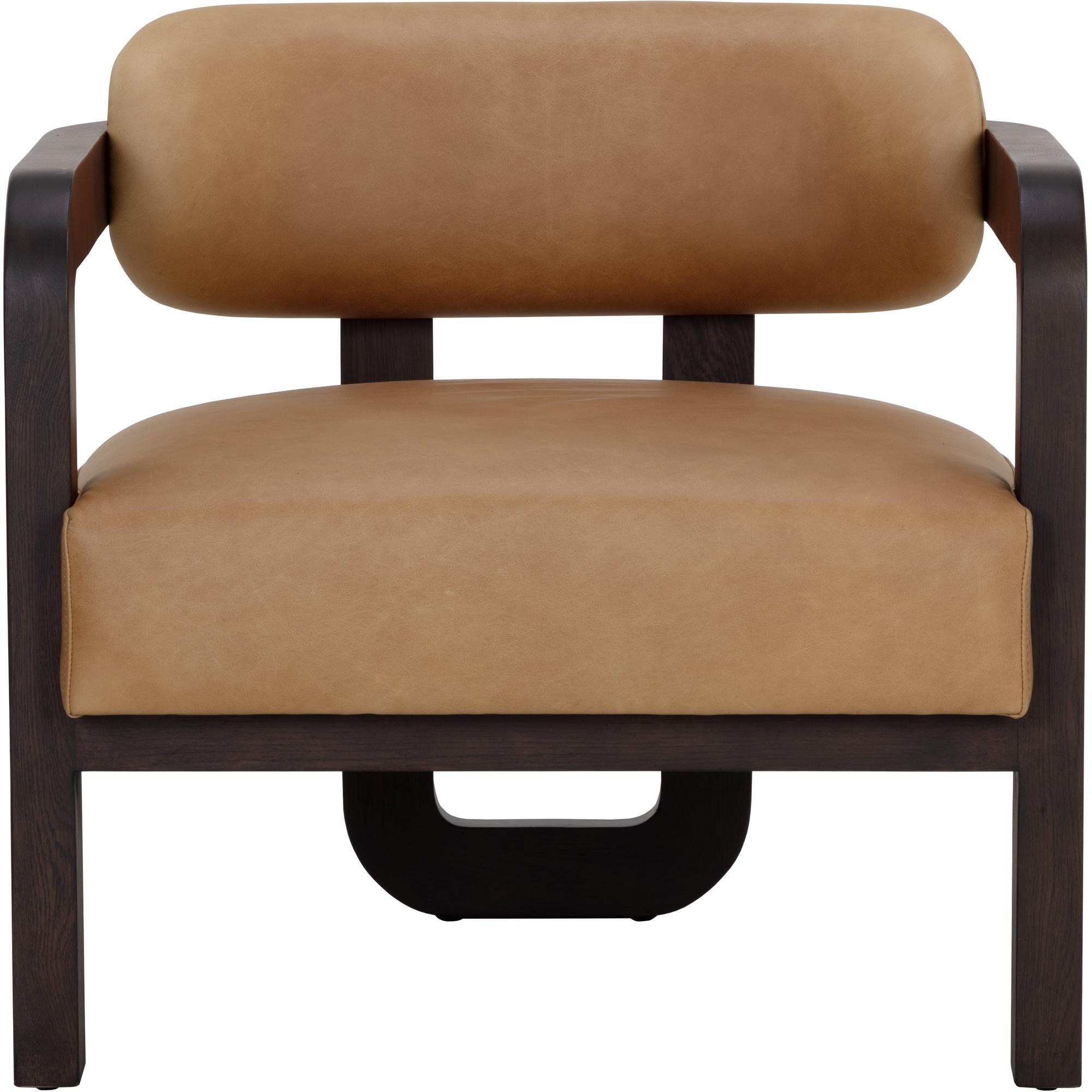 Madrone Lounge Chair - Brown - Ludlow Sesame Leather - Image 2