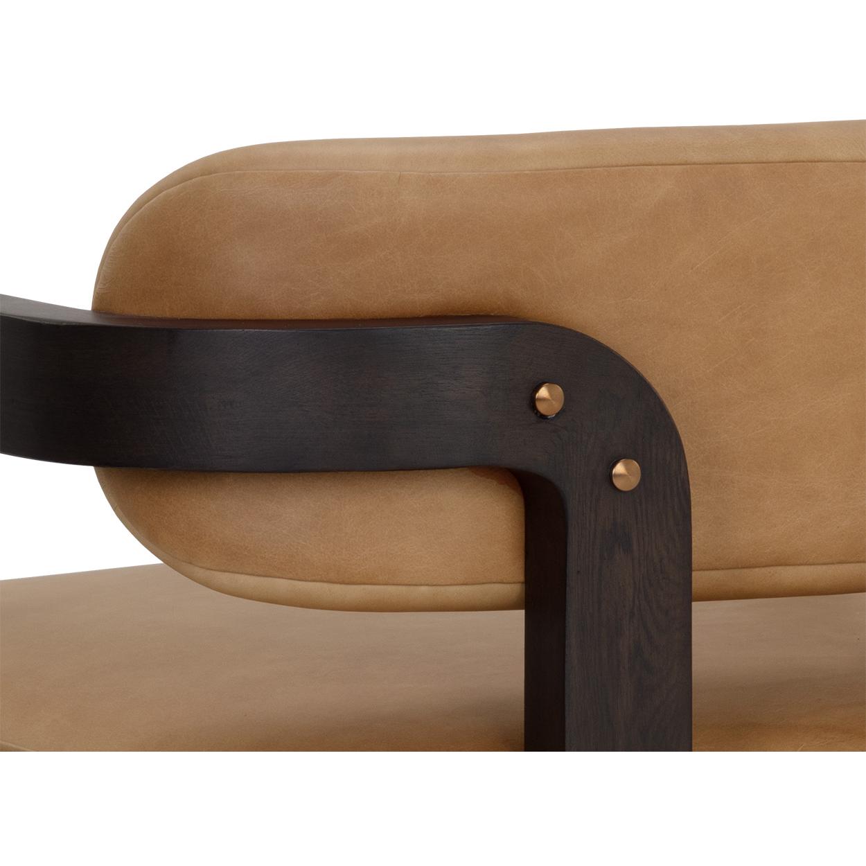 Madrone Lounge Chair - Brown - Ludlow Sesame Leather - Image 8