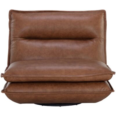 Alternative view of Colson Swivel Armless Chair - Cognac Leather