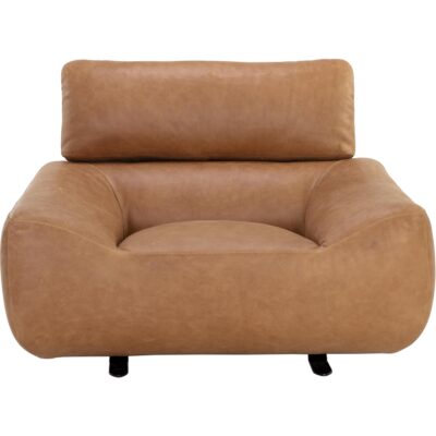 Alternative view of Paget Glider Lounge Chair - Camel Leather