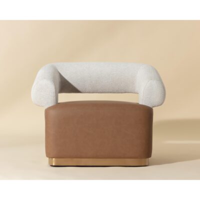 Alternative view of Aggie Swivel Lounge Chair - Milliken Cognac / Rhea Light Barley