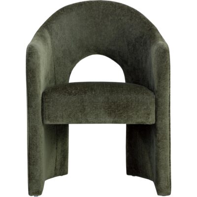 Alternative view of Anaya Dining Armchair - Bergen Olive