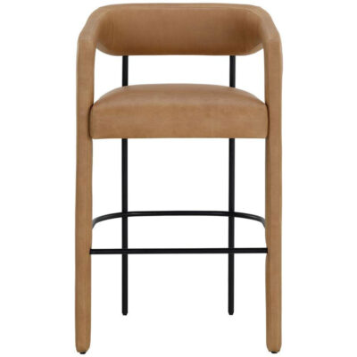 Alternative view of Mavia Barstool - Ludlow Sesame Leather