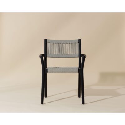 Alternative view of Kavala Stackable Dining Armchair - Charcoal