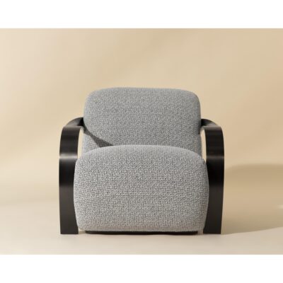 Alternative view of Sonesta Lounge Chair - Dark Bronze - Helios Check Black