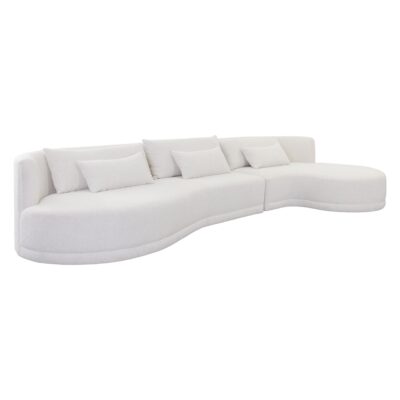Laken Sofa Chaise - Raf - Copenhagen White