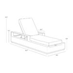 Tavira Lounger - Charcoal - Lanikai Salt And Pepper - Image 11