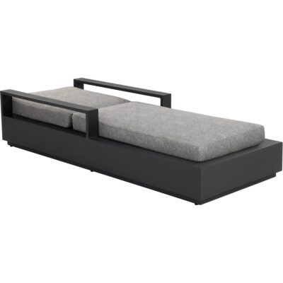 Alternative view of Tavira Lounger - Charcoal - Lanikai Salt And Pepper