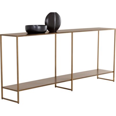 Alternative view of Eiffel Console Table - Antique Brass