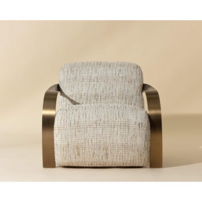 Alternative view of Sonesta Lounge Chair - Antique Brass - Haute Cobblestone
