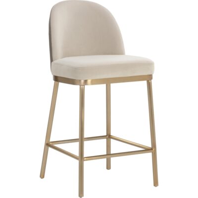 Lavania Counter Stool - Meg Taupe / Porcini Taupe