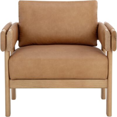 Alternative view of Carmichael Lounge Chair - Ludlow Sesame Leather