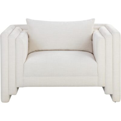 Alternative view of Kira Armchair - Heather Ivory Tweed