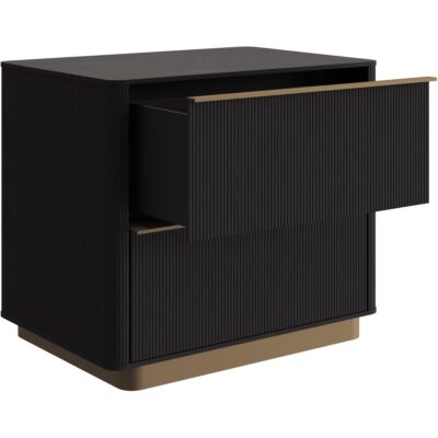 Alternative view of Kalla Nightstand - Charcoal