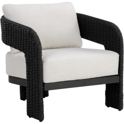 Pylos Dining Armchair - Black / Louis Cream