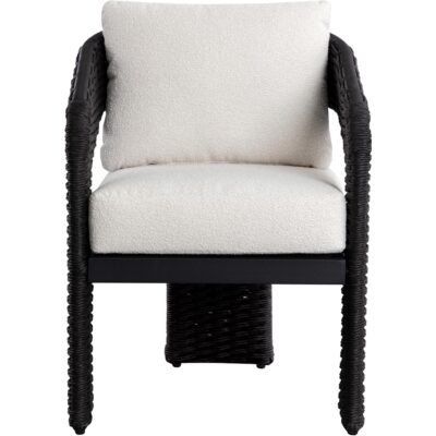 Alternative view of Pylos Dining Armchair - Black / Louis Cream