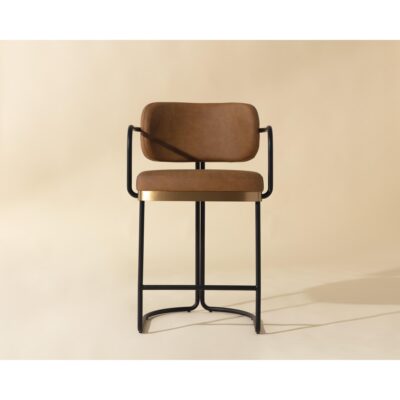 Alternative view of Jalen Counter Stool - Milliken Cognac