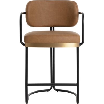 Alternative view of Jalen Counter Stool - Milliken Cognac